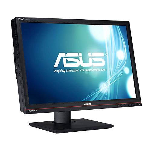 МОНИТОР 24" ASUS PA248Q glossy-black (IPS, LCD, Wide, 1920 x1200, 6 ms GTG, 178°/178°, 300 cd/m, 60`000:1,+DVI, +HDMI)